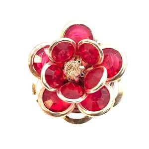 Snap button 20mm Gingersnaps magnolia Noosa ASN20 silver & pink